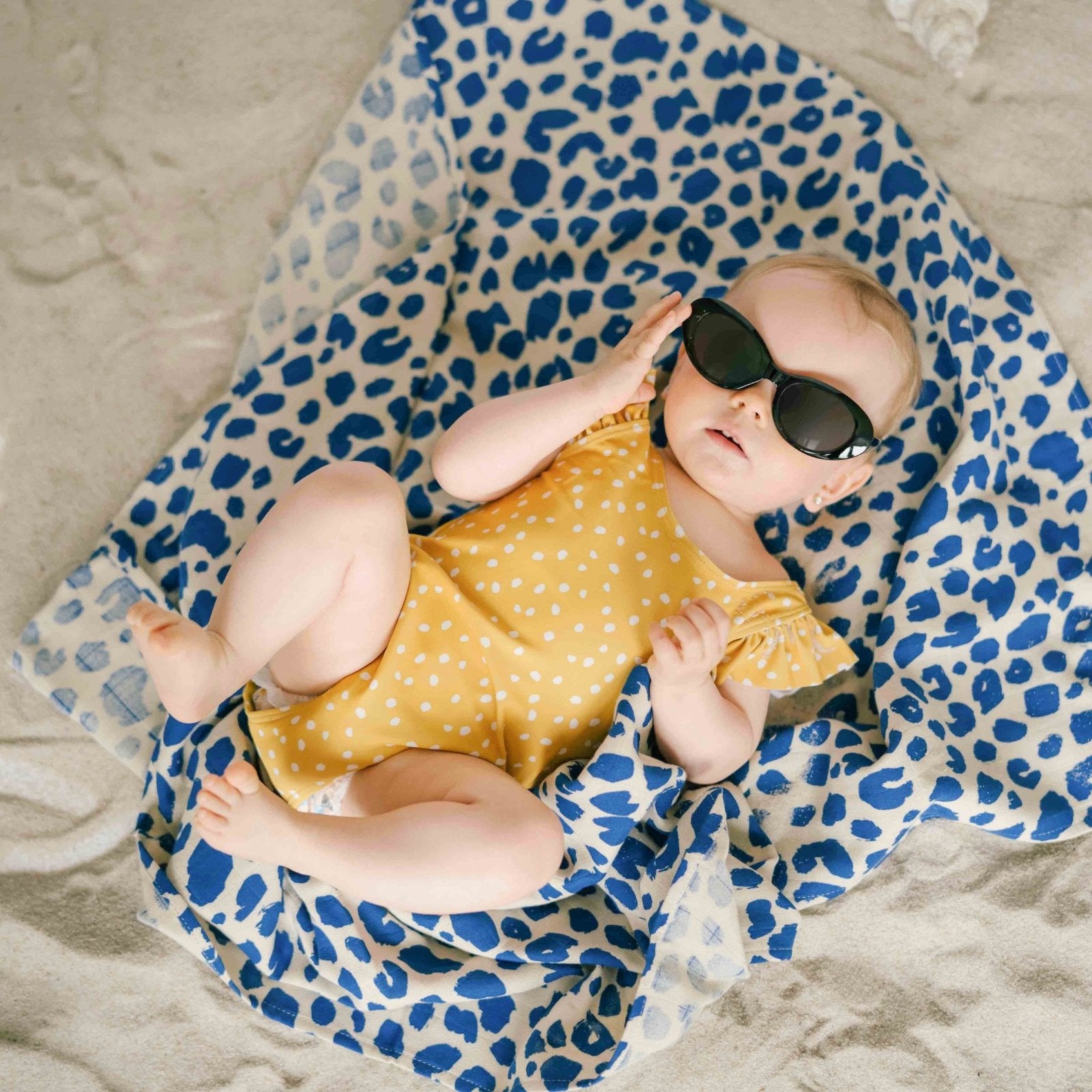 WILD COLOR Pieluchy muślinowe Leopard & Zebra, 2 szt.