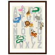 A3 (29.7 x 42  cm) - Vertical - Dark wood frame - Map